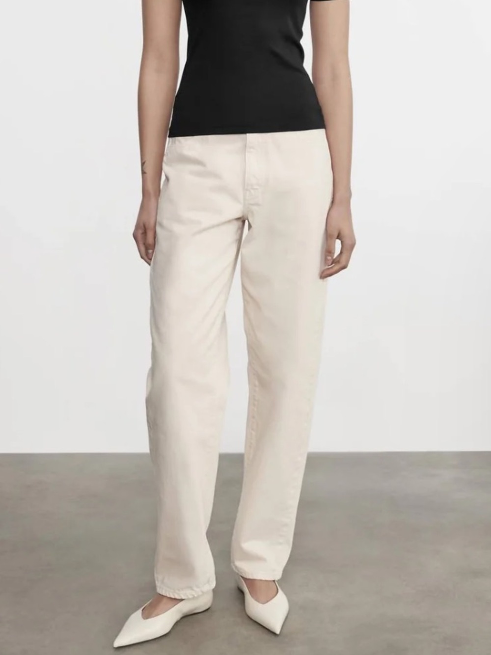 Enza costa Women’s Straight-Leg Jeans in beige